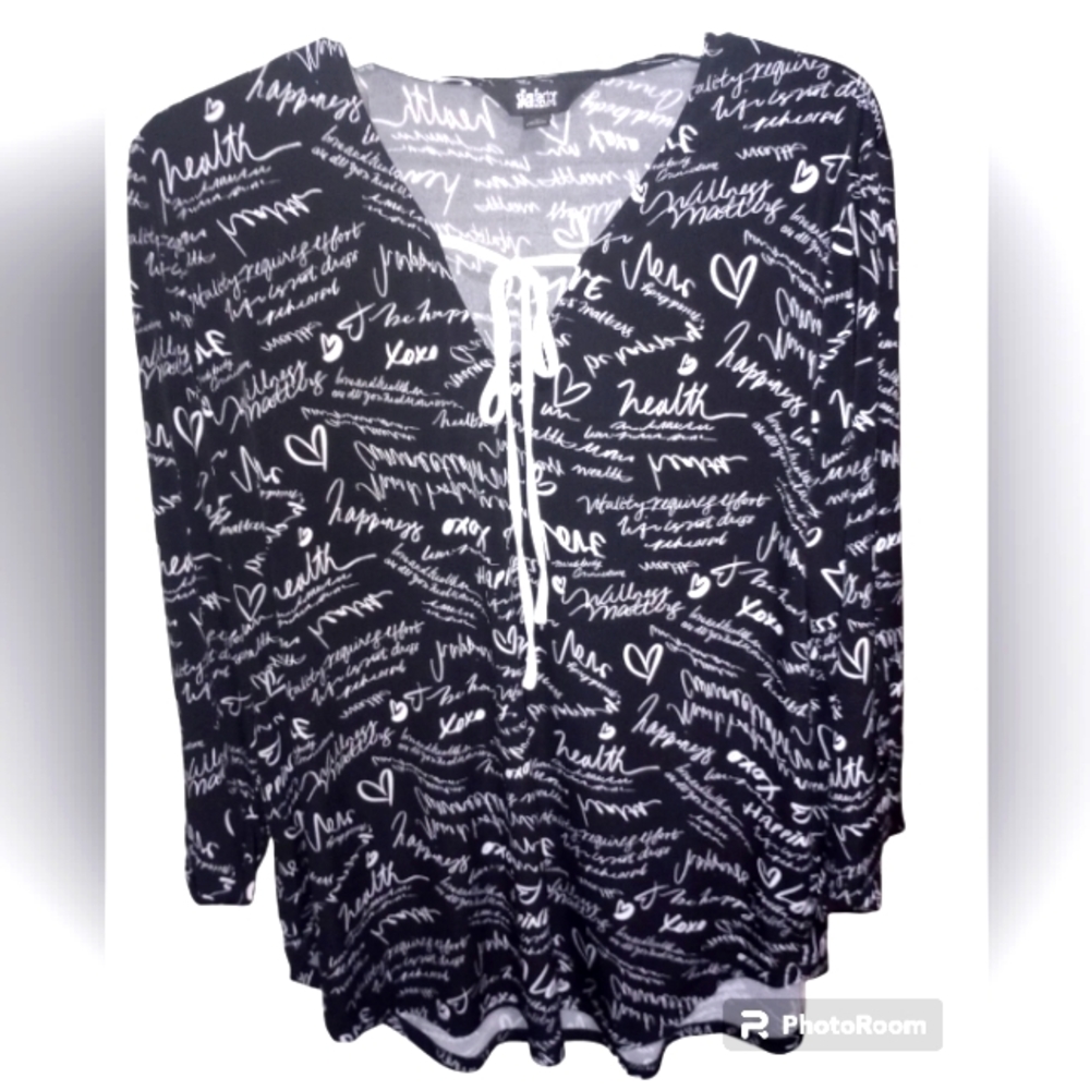 Black & White Wellness Matters Top